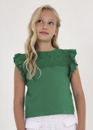 MAYORAL t-krekls bez piedurknēm 8G, emerald, 6060-55