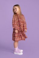 COCCODRILLO kleita ar garām piedurknēm RETRO PICNIC KIDS, multicoloured, WC3128101RPK-022