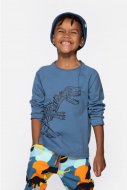 COCCODRILLO t-krekls ar garām piedurknēm DESERT EXPLORER KIDS, zili, WC4143102DEK-014-
