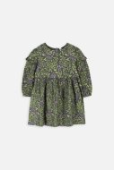 COCCODRILLO kleita ar garām piedurknēm NATURE GIRL NEWBORN, zaļa,  ZC3128101NGN-011