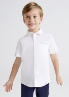 MAYORAL krekls ar īsam piedurknēm 5A, balts, 98 cm, 3116-10