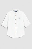 COCCODRILLO krekls ar garām piedurknēm ELEGANT JUNIOR BOY, balts, WC3136203EJB-001