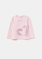 OVS t-krekls ar garām piedurknēm, rozā, , 001967773