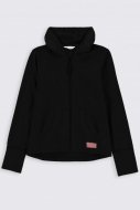 COCCODRILLO džemperis ar rāvējslēdzēju ar kapuci EVERYDAY GIRL, melns, 98 cm, ZC2132401EVG-021