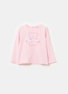 OVS t-krekls ar garām piedurknēm, gaiši rozā, , 001967689