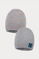 BROEL cepure CHAN, pelēka/oranža, 54 cm