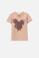 COCCODRILLO t-krekls ar īsam piedurknēm EVERYDAY GIRL A, bēši, WC4143218VGA-002-