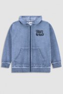 COCCODRILLO džemperis ar rāvējslēdzēju ar kapuci LICENCE BOY, zils, WC3132401LIB-014