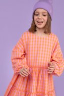 COCCODRILLO kleita ar garām piedurknēm RETRO PICNIC JUNIOR, multicoloured, WC3128103RPJ-022