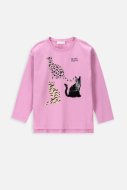 COCCODRILLO t-krekls ar garām piedurknēm CITY EXPLORER KIDS, rozā, WC4143106CEK-007-0