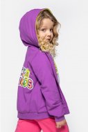 COCCODRILLO džemperis ar rāvējslēdzēju ar kapuci JOYFUL PUNK KIDS, violets, WC4132402JPK-016-
