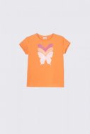 COCCODRILLO t-krekls ar īsam piedurknēm EVERYDAY GIRL, oranžs, 104 cm, WC2143219EVG-006