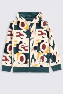 COCCODRILLO džemperis ar rāvējslēdzēju ar kapuci COLLEGE KIDS, multicoloured, 92 cm, ZC2132401COK-022