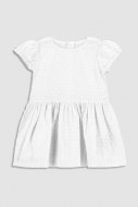 COCCODRILLO kleita ar īsam piedurknēm ELEGANT BABY GIRL, balta, WC3128201EBG-001