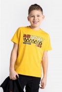 COCCODRILLO t-krekls ar īsam piedurknēm RACER 90' JUNIOR, dzelteni, WC4143203RAJ-004-