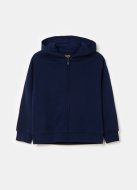 OVS džemperis ar rāvējslēdzēju ar kapuci, tumši zils, , 001965281