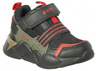 BARTEK sporta apavi, melni/sarkani, 23 izmērs, T-11595010