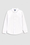 COCCODRILLO krekls ar garām piedurknēm ELEGANT JUNIOR BOY, balts, WC3136101EJB-001
