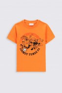 COCCODRILLO t-krekls ar īsam piedurknēm LICENCE BOY, oranžs, 116 cm, ZC2143201LIB-006