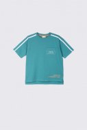 COCCODRILLO t-krekls ar īsam piedurknēm LOOK ON THE BRIGHT SIDE, turquoise, 128 cm, WC2143206LOK-013