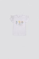 COCCODRILLO t-krekls ar īsam piedurknēm ROSE, balts, 86 cm, WC2143201ROS