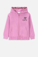 COCCODRILLO džemperis ar rāvējslēdzēju ar kapuci CITY EXPLORER KIDS, rozā, WC4132401CEK-007-