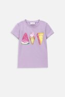 COCCODRILLO t-krekls ar īsam piedurknēm EVERYDAY GIRL A, violeti, WC4143217VGA-016-