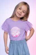 COCCODRILLO t-krekls ar īsam piedurknēm DREAMER KIDS, violets, WC3143203DRK-016
