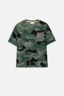 COCCODRILLO t-krekls ar īsam piedurknēm NATURE JUNIOR, zaļš, WC4143203NAJ-011-