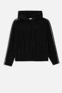 COCCODRILLO džemperis ar kapuci JOYFUL PUNK JUNIOR, melns, WC4132302JPJ-021-