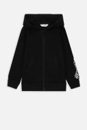 COCCODRILLO džemperis ar rāvējslēdzēju ar kapuci EVERYDAY GIRL A, melns, WC4132401VGA-021-