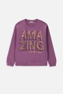 MOKIDA t-krekls ar garām piedurknēm MONOCHROMATIC GIRL, violeti, WM4143101MOG-016-