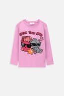 COCCODRILLO t-krekls ar garām piedurknēm EVERYDAY GIRL A, rozā, WC4143107VGA-007-