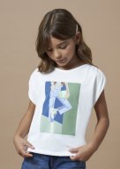 MAYORAL t-krekls ar īsam piedurknēm 8D, piparmētru krāsa, 6011-41