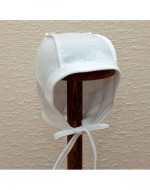LORITA bērnu cepure ar apgrieztas šuves, balta, 38 cm, 154