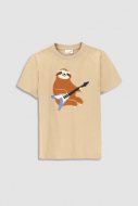 COCCODRILLO t-krekls ar īsam piedurknēm EVERYDAY BOY, bēšs, WC3143213EVB-002