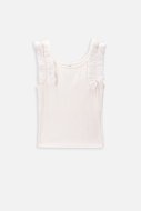 COCCODRILLO t-krekls bez piedurknēm ELEGANT JUNIOR GIRL, ecru, WC4143301EJG-003-
