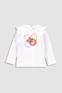 COCCODRILLO t-krekls ar garām piedurknēm RETRO PICNIC NEWBORN, balts, WC3143102RPN-001