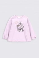 COCCODRILLO t-krekls ar garām piedurknēm ROMANTIC NEWBORN, violets, 80 cm, ZC2143101RON-016