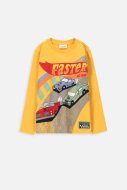 COCCODRILLO t-krekls ar garām piedurknēm RACER 90' KIDS, oranži, WC4143101RAK-006-0