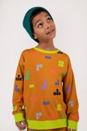 COCCODRILLO t-krekls ar garām piedurknēm DIGITAL WORLD KIDS, medus krāsa, WC3143101DWK-026