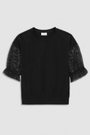 COCCODRILLO t-krekls ar garām piedurknēm DREAMER JUNIOR, melns, WC3143208DRJ-021