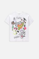 COCCODRILLO t-krekls ar īsam piedurknēm JOYFUL PUNK JUNIOR, balti, WC4143201JPJ-001-
