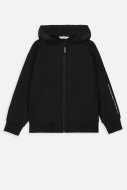 COCCODRILLO džemperis ar rāvējslēdzēju ar kapuci EVERYDAY BOY A, melns, WC4132401VBA-021-