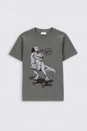 COCCODRILLO t-krekls ar īsam piedurknēm EVERYDAY BOY, khaki, 128 cm, ZC2143218EVB-027