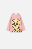 COCCODRILLO t-krekls ar garām piedurknēm LICENCE GIRL LOONEY TUNES, rozā,  ZC3143103LGL-007