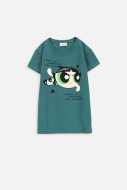 COCCODRILLO t-krekls ar īsam piedurknēm LICENCE GIRL POWERPUFF GIRLS, zaļš,  ZC3143203LGP-011