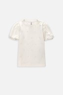 COCCODRILLO t-krekls ar īsam piedurknēm ELEGANT JUNIOR GIRL, ecru, WC4143205EJG-003-