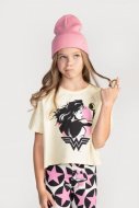 COCCODRILLO t-krekls ar īsam piedurknēm LICENCE GIRL, ecru, WC3143212LIG-003