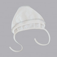 VILAURITA bērnu cepure ar apgrieztas šuves MUMO, balta, 38 cm, art 746